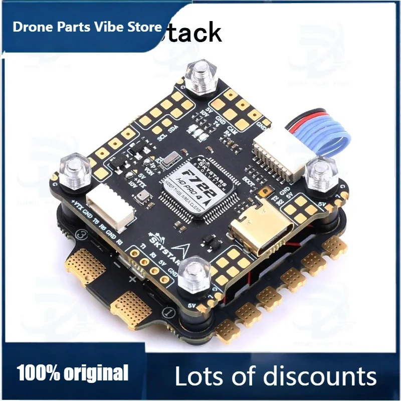 

FyOriginal F7HD Pro4 Flight Controller FPV KM65 128K BL32 4IN1 ESC Jupiter BLHeli-32 Stack DShot1200 for FPV Racing Drone