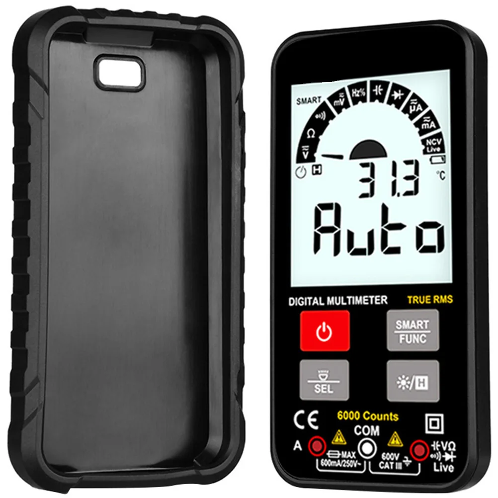 

1Pcs Smart Multimeter High-Definition Display LED Lighting Real-Time Voltage and Temperature Measurement Portable Digital Meter