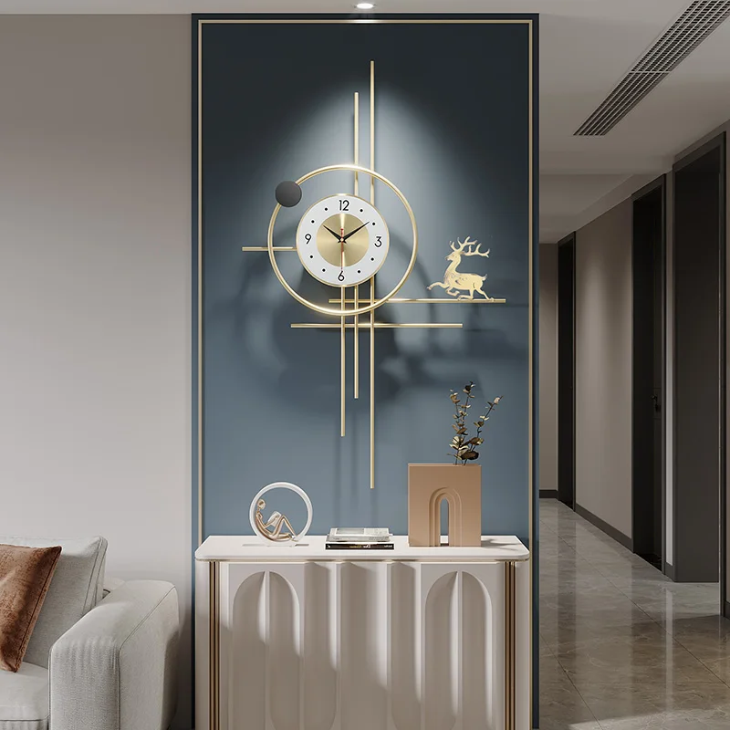 

Luxury Large Wall Clock Modern Design Fashion Home Decor Living Room Creative Clocks Minimalist Restaurant Decoration Watches