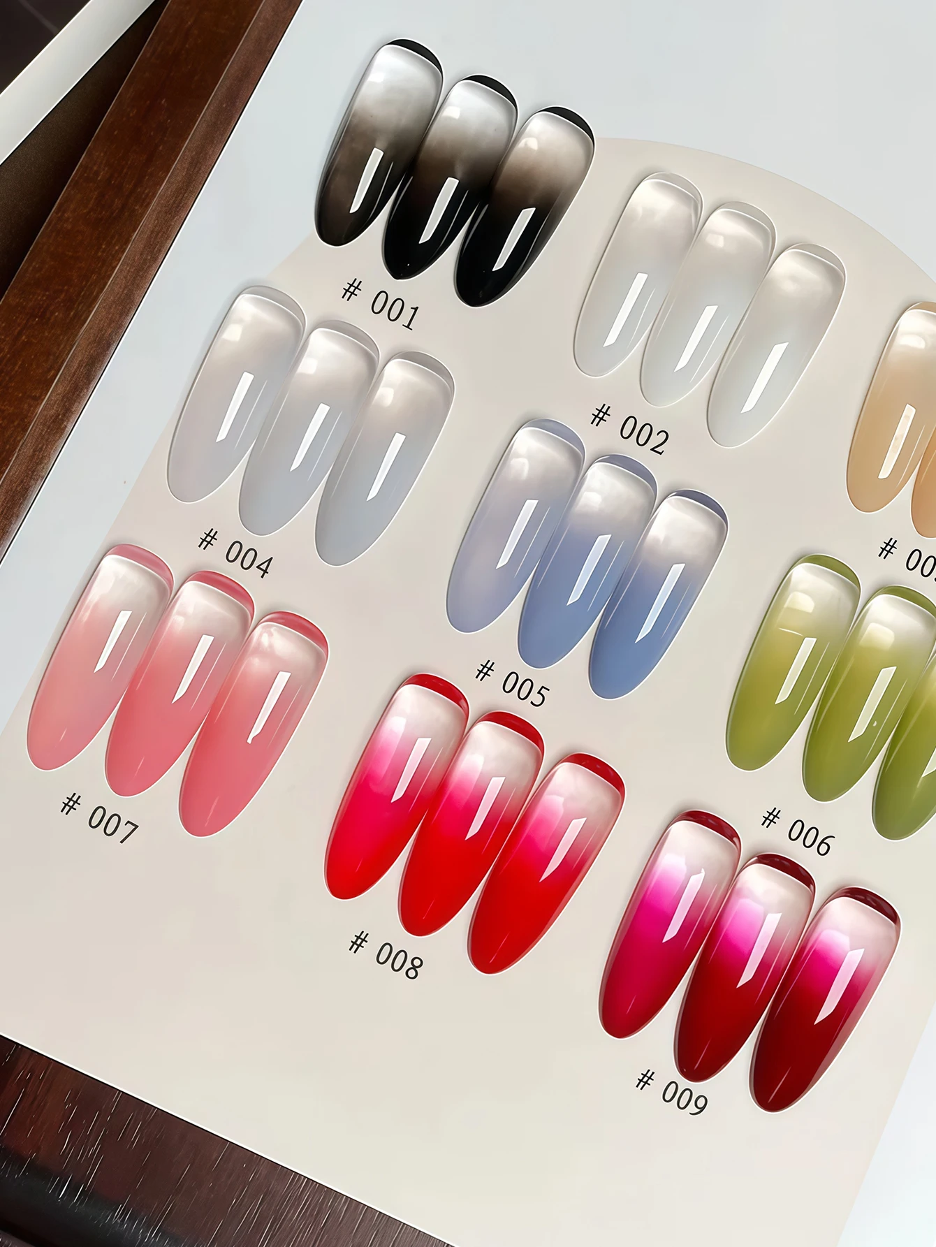 Set manicure, inclusa 9 colori di colla solida, smalto, spugna per unghie + mini clip per artigli, colla per unghie nuovo stile, qualità salone