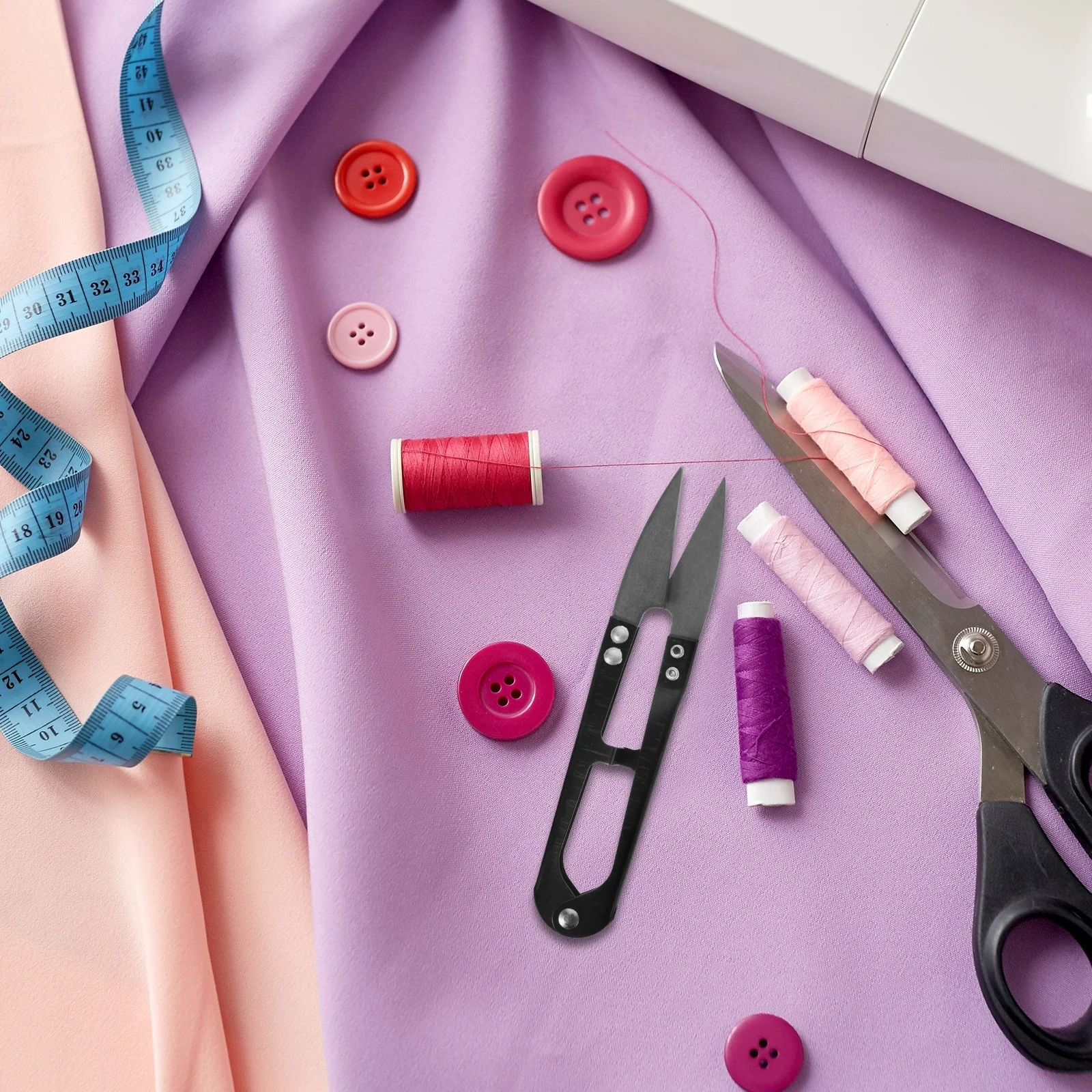 

5pcs Plastic Fabric Scissors Steel Sharp Steel Scissors Pruning Shears For Gardening Sewing Crafts Trimming Tool