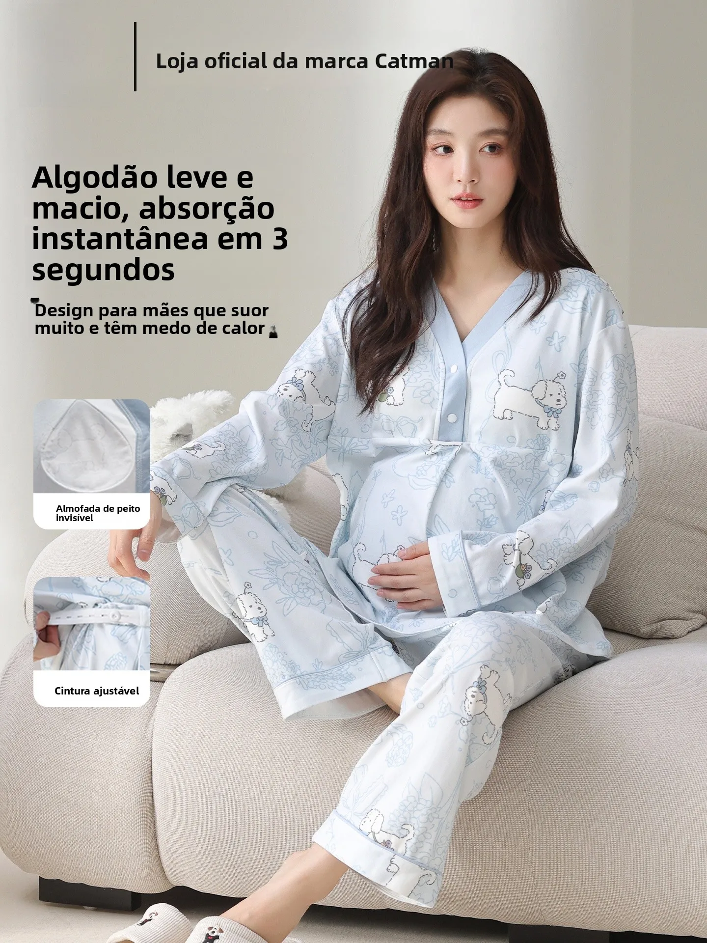 ensemble-de-vetements-de-nuit-en-pur-coton-pour-femmes-enceintes-avec-coussinets-de-poitrine-pour-l'allaitement-style-saisonnier-printemps-automne