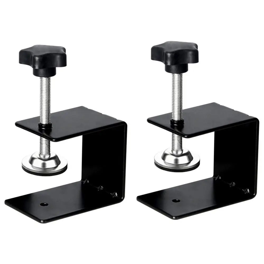2pcs Cold Rolled Steel Drawer Installation Clamps Heavy Duty Non-slip Silicone Pad Cabinet C-Clamps Universal Design