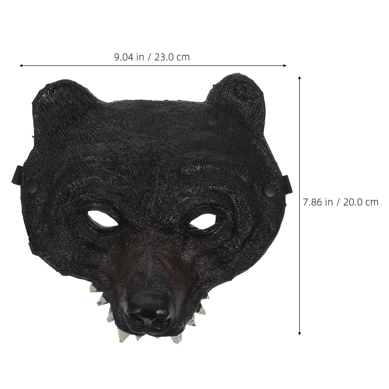 Bear Soft Lightweight Animal Face Mask For Halloween Party Cosplay Masquerade Festival Costume Prop For Women Kids Adults