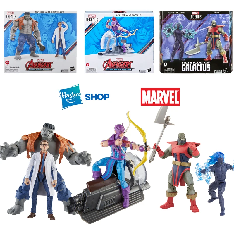 Hasbro Marvel Legends Series Heralds of Galactus Terrax&FALLEN ONE/Hawkeye with Sky-Cycle /Gray Hulk and Bruce Banner in Stock