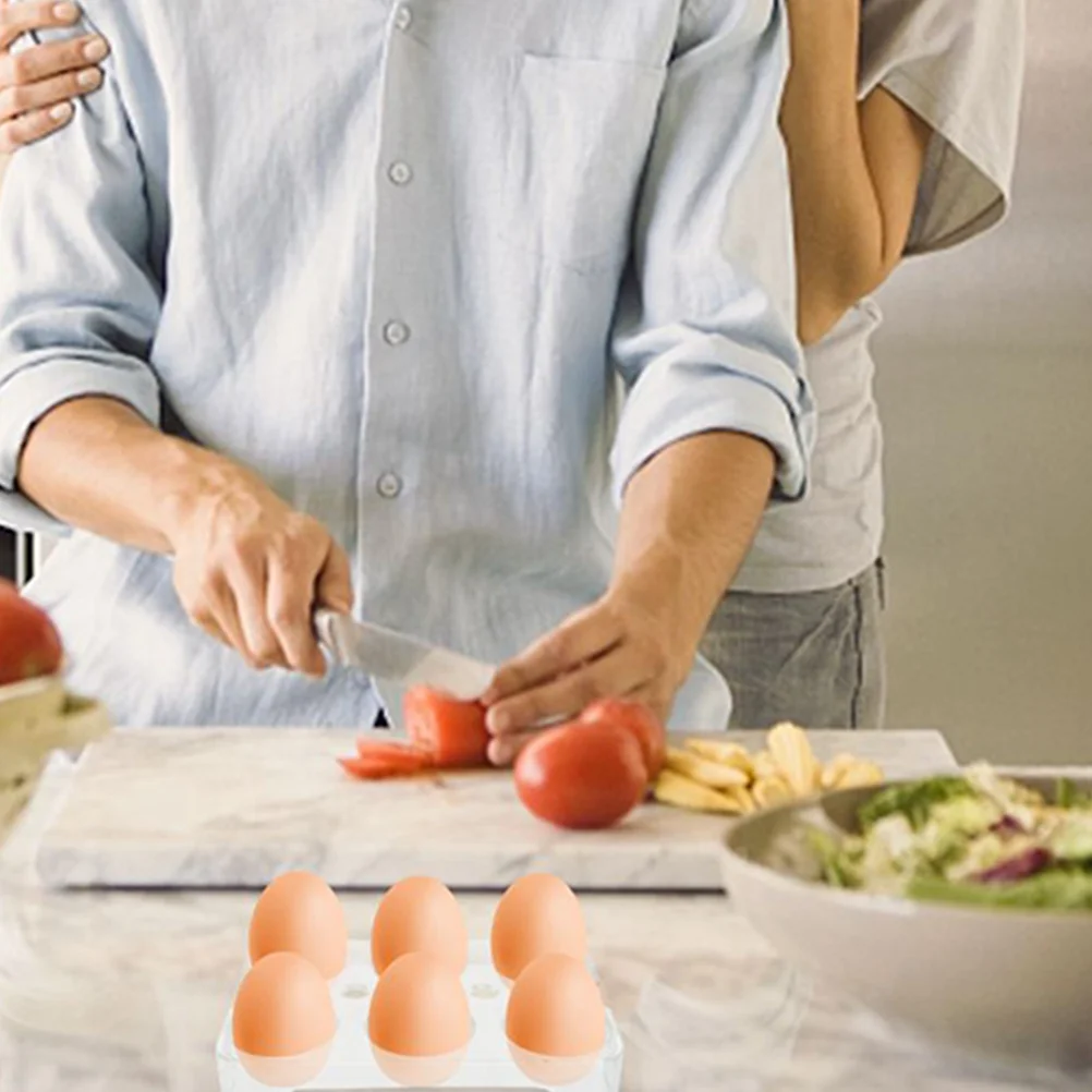2 Pcs Eggs Tray for Refrigerator Shelf Storage Crate Case Container Pp Shopping Small Room