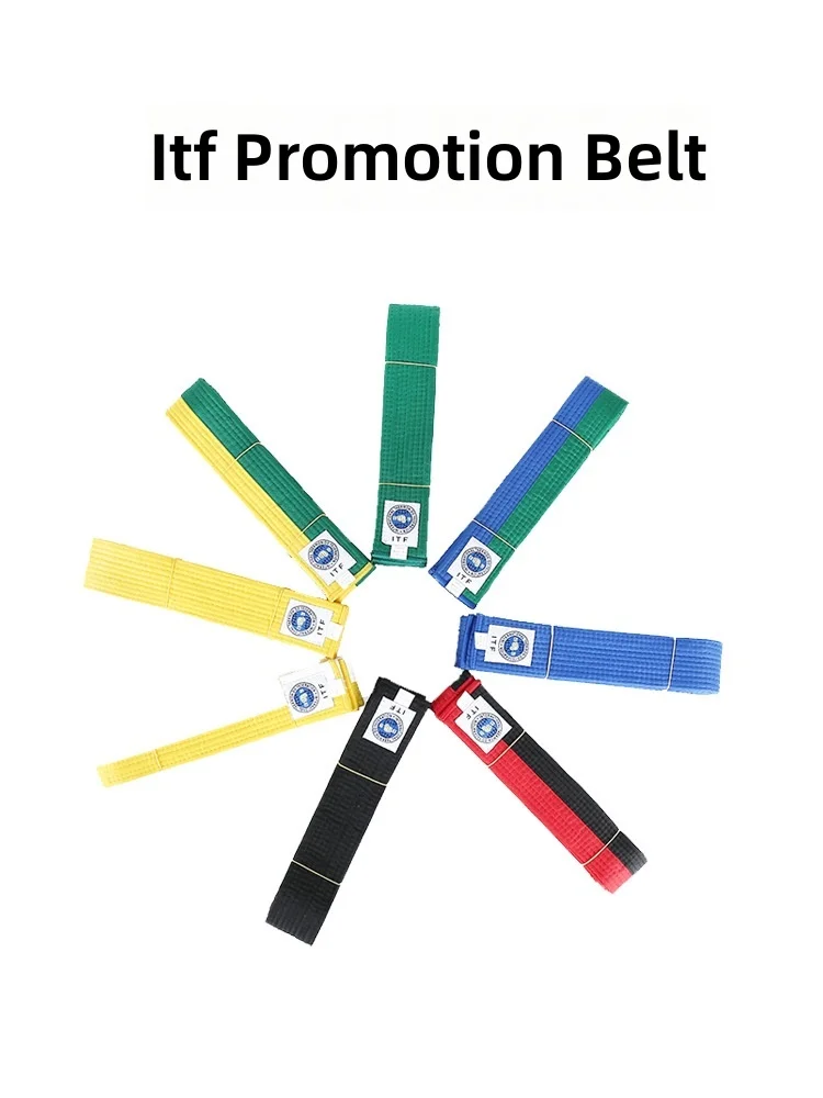 Cinturones de Colores para Taekwondo, Cinturones de Algodón para Artes Marciales, Judo, Karate, TKD, Aikido, Cinturón de Uniforme ITF, Cinturón de Taekwondo