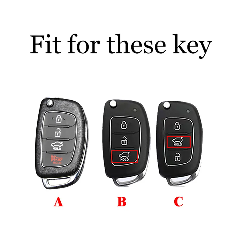 3 4 Buttons Car Key Case Cover Key Bag For Hyundai Ix35 IX45 IX25 I10 I20 I30 HB20 Sonata Verna Solaris Santa Elantra Mistra