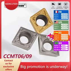 CCMT060204 CCMT09T302 CCMT09T304 CCMT09T308 Carbide Insert for Cermet SCLCR/L External Turning Tool Blade Lathe Parts CNC Cutter