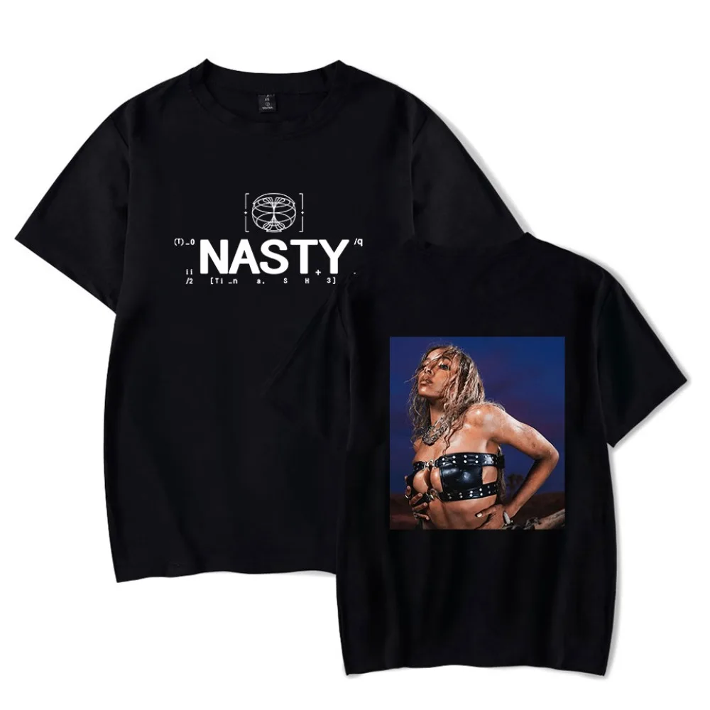 Tinashe Nasty Merch Short Sleeve Tee Women Men Crewneck Fashion T-shirt Unisex Tops