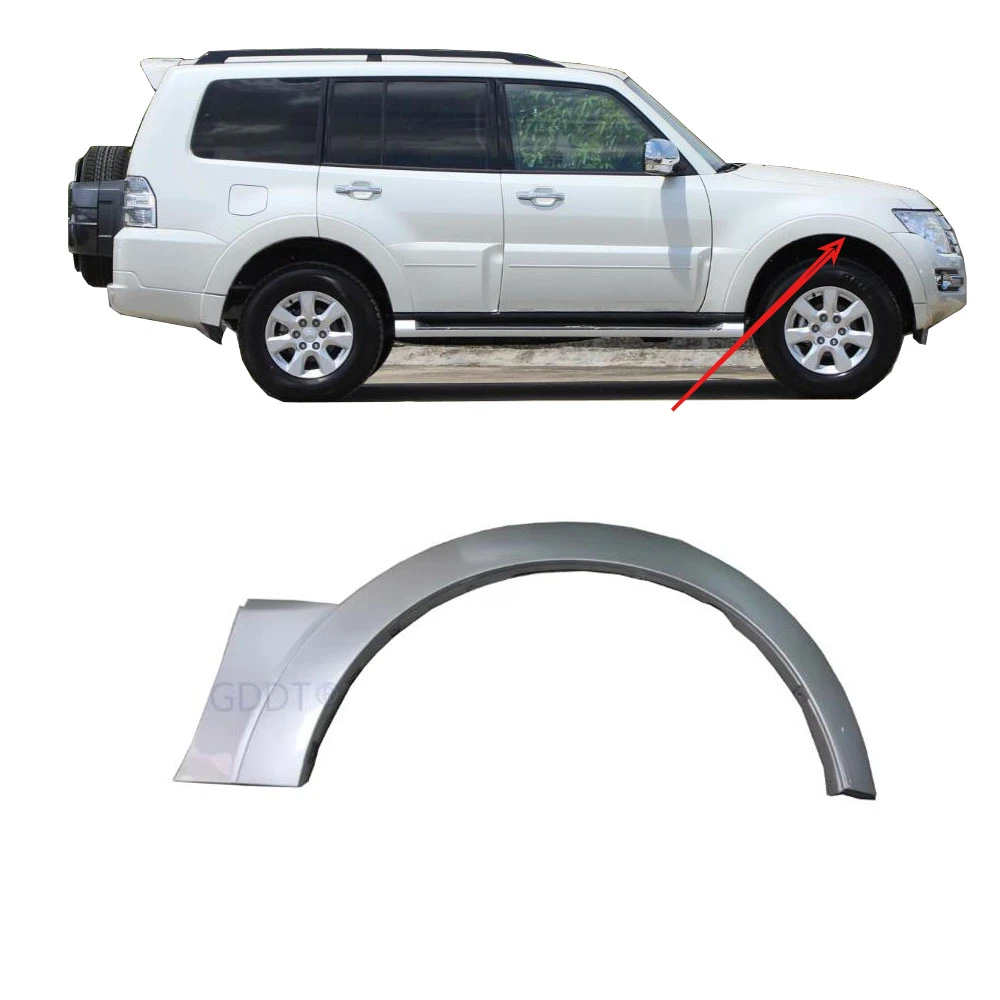 5 Door LHD Wheel Eyebrow for Montero V93 Grey Painting Front Door Cover for Pajero V97 Decoration Board for Shogun 7420A078