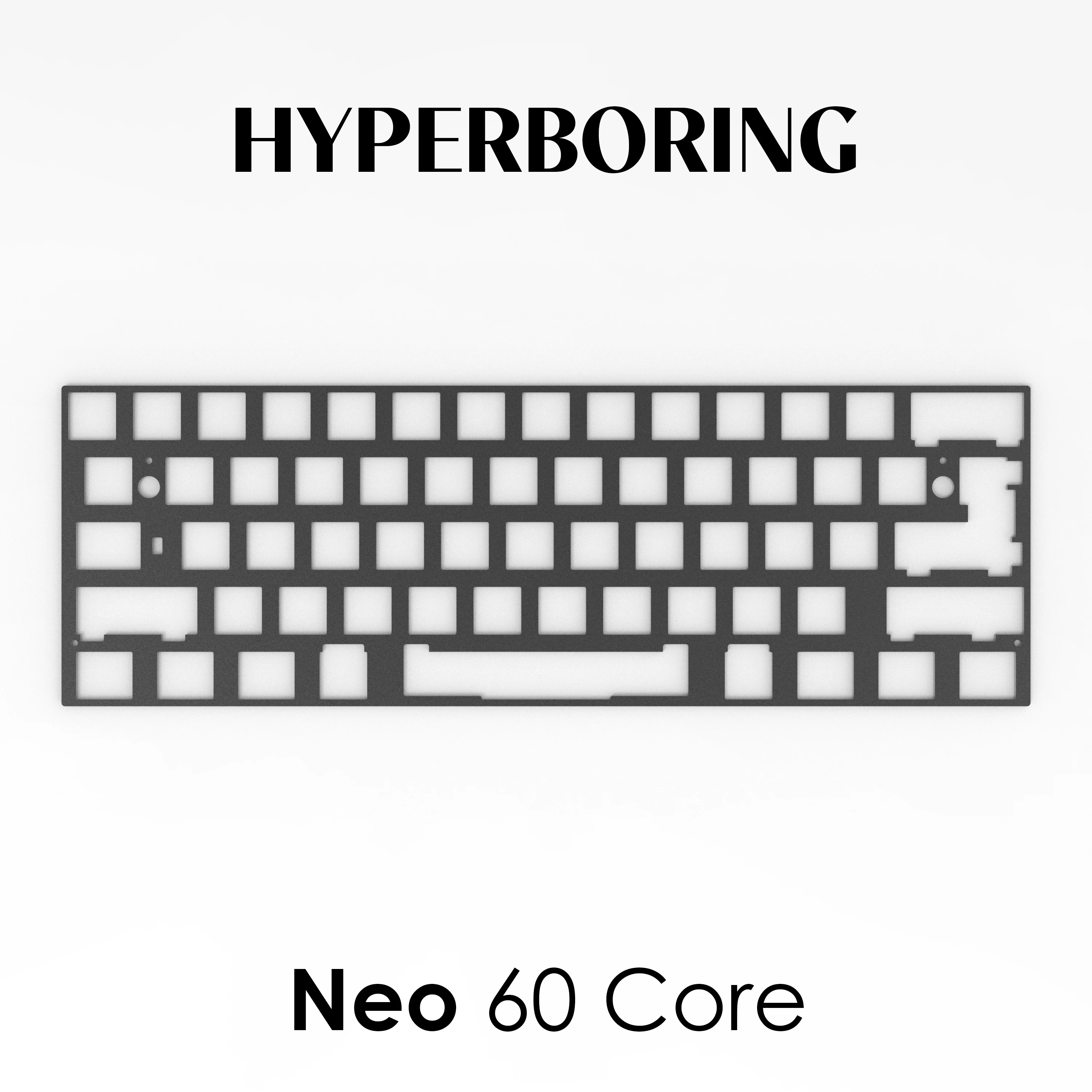 Neo 60 Core Mechanical Keyboard Plate PP PC Aluminum Positioning Plate Customized Mechanical Keyboard PCB Accessories Gifts
