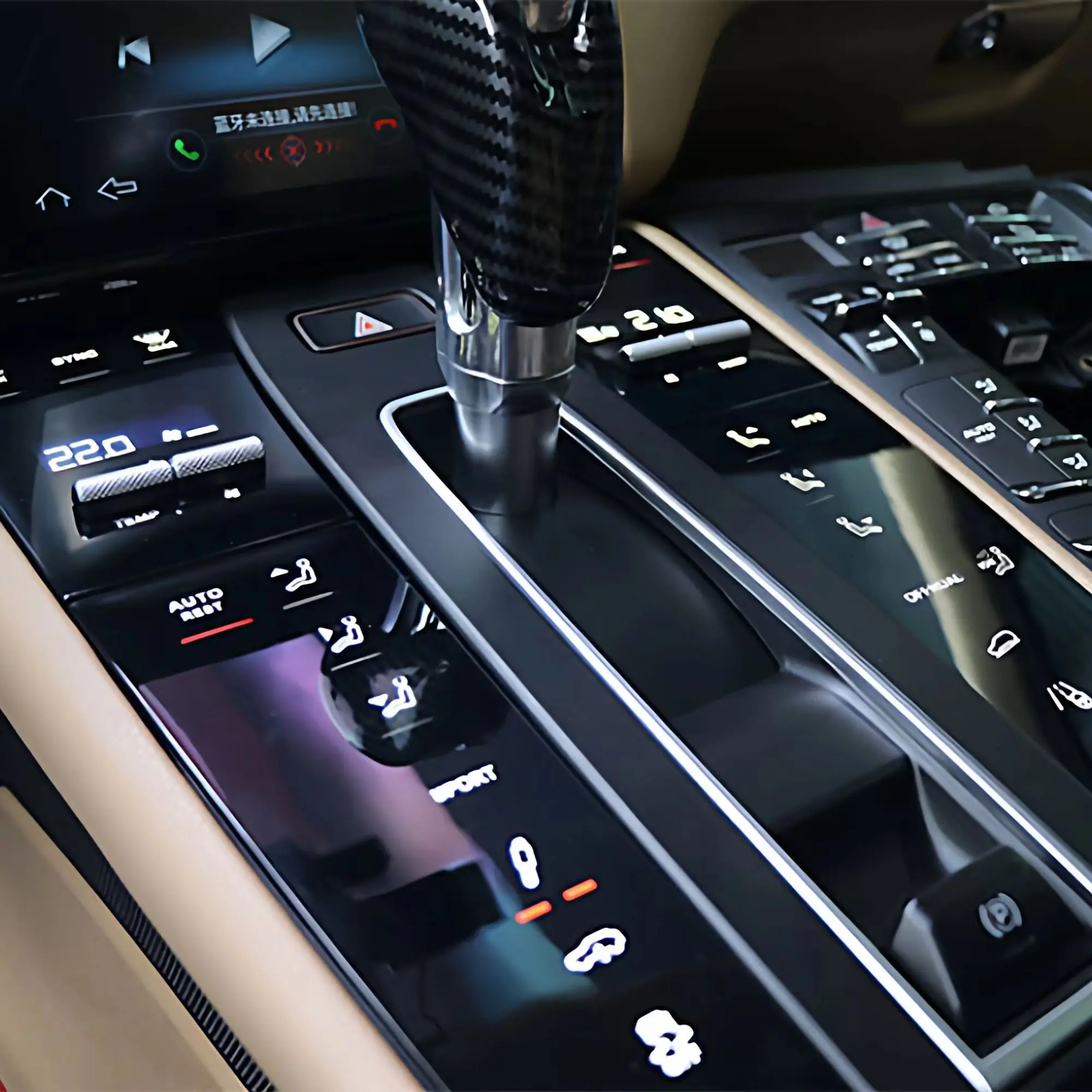 2026 new upgrade Center console gear shift panel for Porsche Macan 2014-2021 (95B.1 /95B.2) Accessories Easy installation