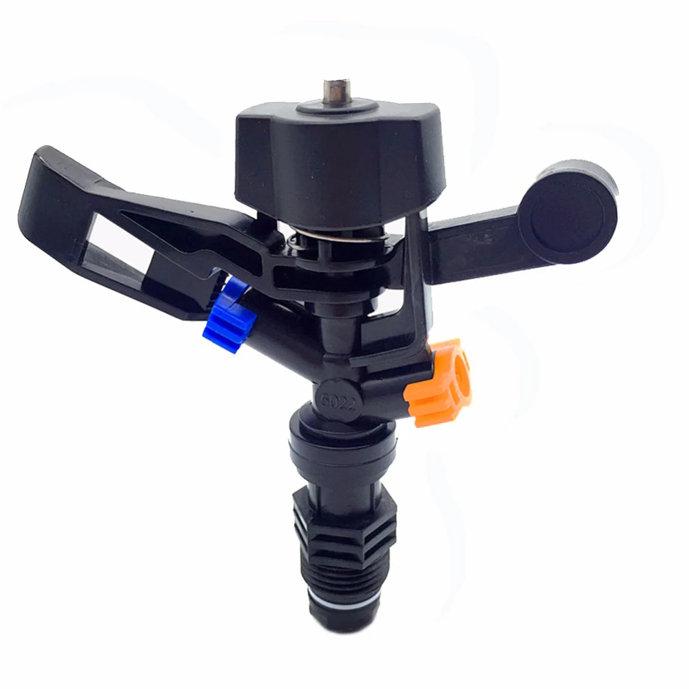 

Auto-rotate Arm Nozzle 1/2' Male Thread Two Holes Agriculture Irrigation Not Adjustable And Lawn Sprinkler 3pcs-pack