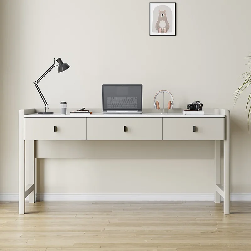HYS Slate Desk Combination Modern Simple Home Bedroom Writing Desk Light Luxury Computer Office