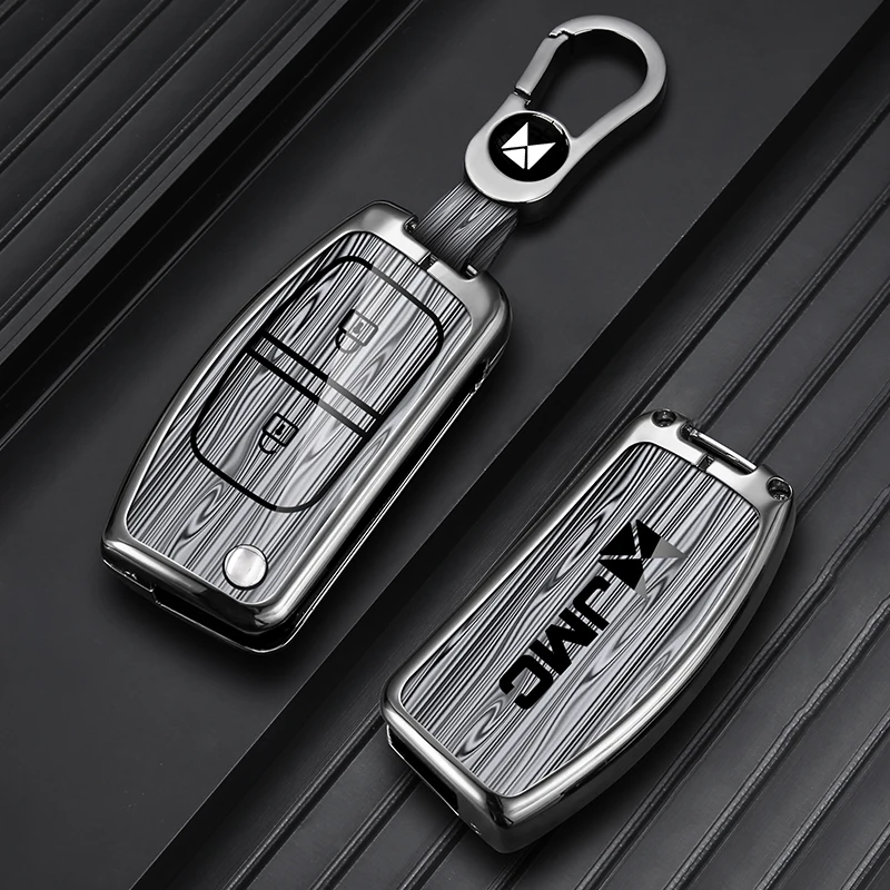 Zinc Alloy Car Remote Folding Key Cover Case Protector Shell For JMC VIgUs 5 Vigus 3 BOARDING Pickup Auto Keychain Accessories