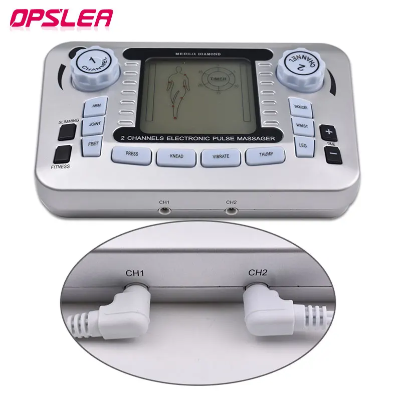 

Electrical Muscle Stimulator Relax Muscle Massage Machine Pulse Tens Acupuncture Therapy Massager Slimming Fat Burner 10/30 Pads