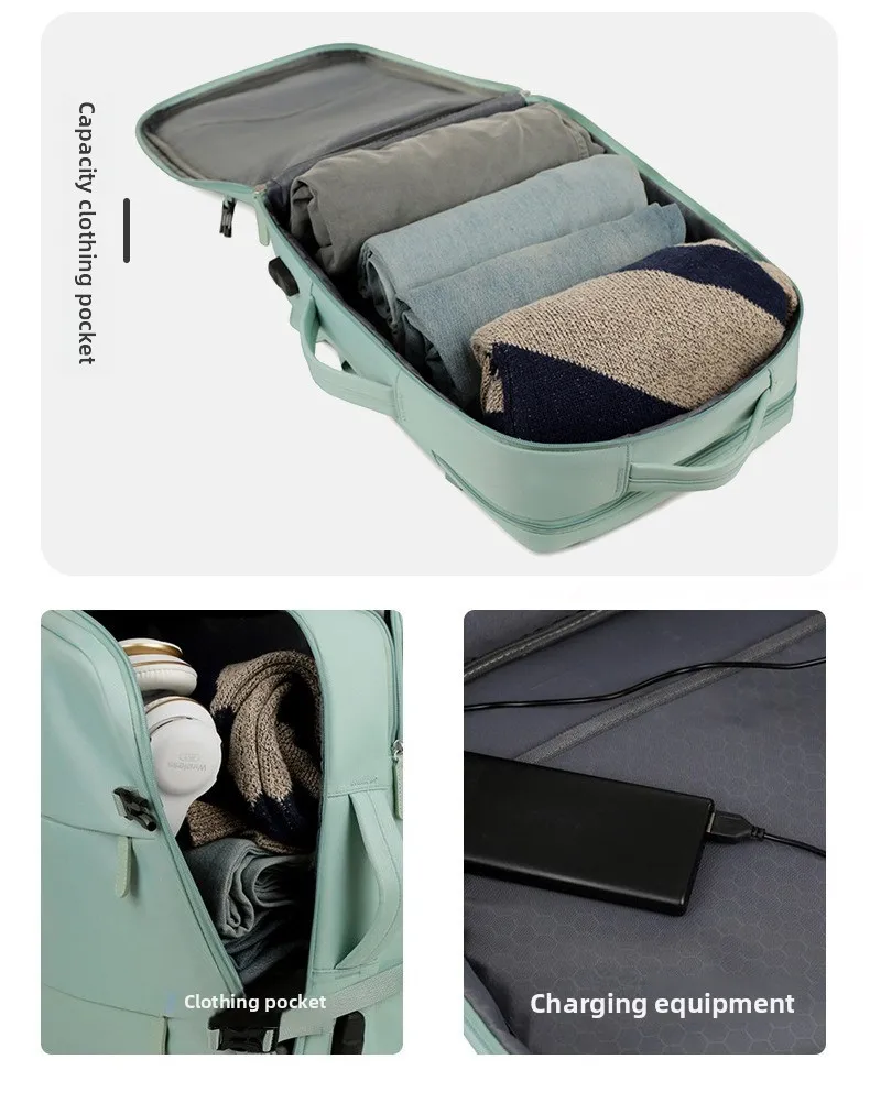 2025 Heren Damestas Grote capaciteit Reis Multifunctionele rugzak met schoenenopslag Meerlaags Droge en natte scheiding Waterdicht