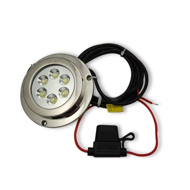 SSTT 12W Multi-color Stainless Steel 316 LED Marine/underwater/boat Light, Remote Control Submersible Lights