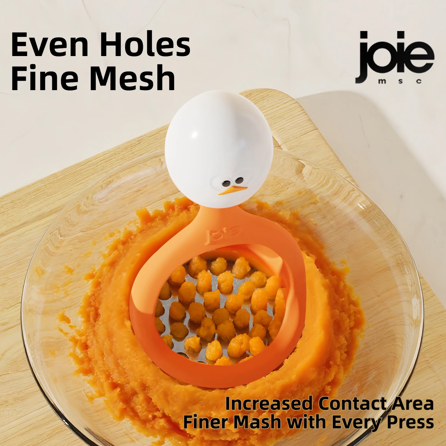 Joie Eggy Masher Stainless steel Bakeware Potato Masher Vegetable Fruit Press Maker Egg Masher Puree Kitchen Tool Cooking Baking