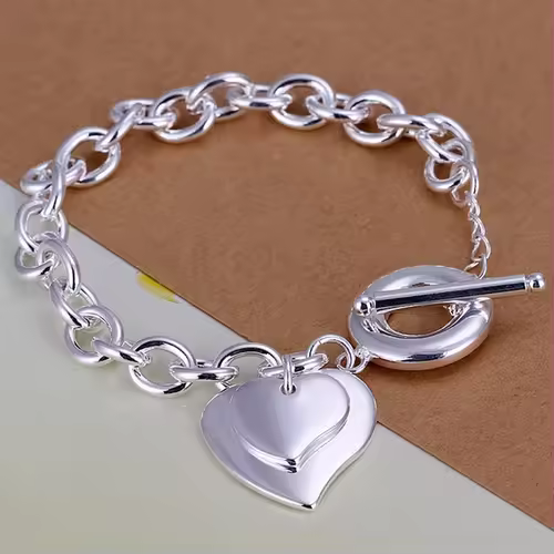 Fine 925 Sterling Silver Noble Nice Chain Solid Bracelet for Women Men Charms Party Gift Wedding Fashion Jewelry Hot Model - Image 9