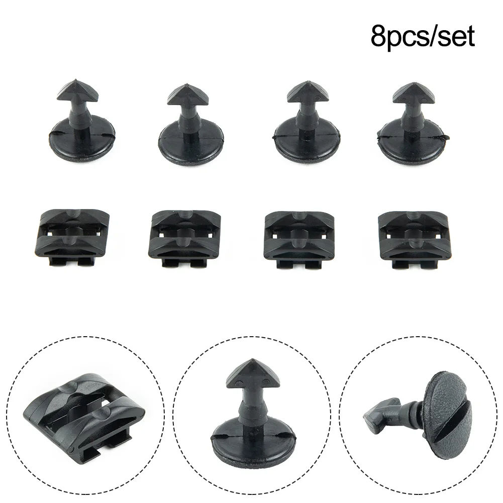 Rivets Tow Eye Clips 8pcs 4sets Turn Cover Waterproof DYF500010 DYR500010 Fastener Rear Bumper Car Accessories