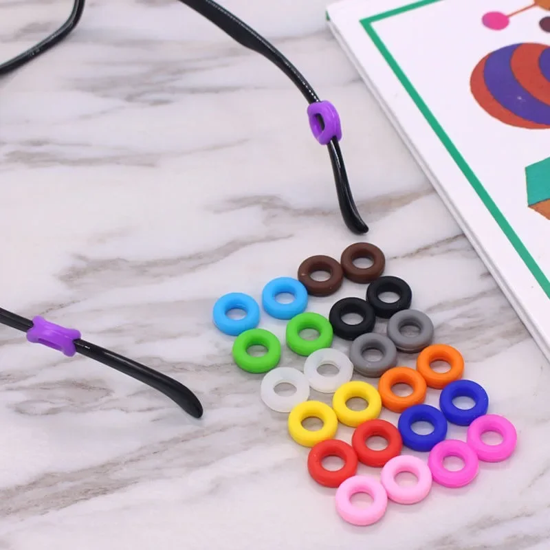 Silicone Anti-Slip Eyewear Retainer – 10 Pairs, Round Ear Grips For Kids & Adults, Fits Sunglasses, Reading Glasses, Sports Eyewear