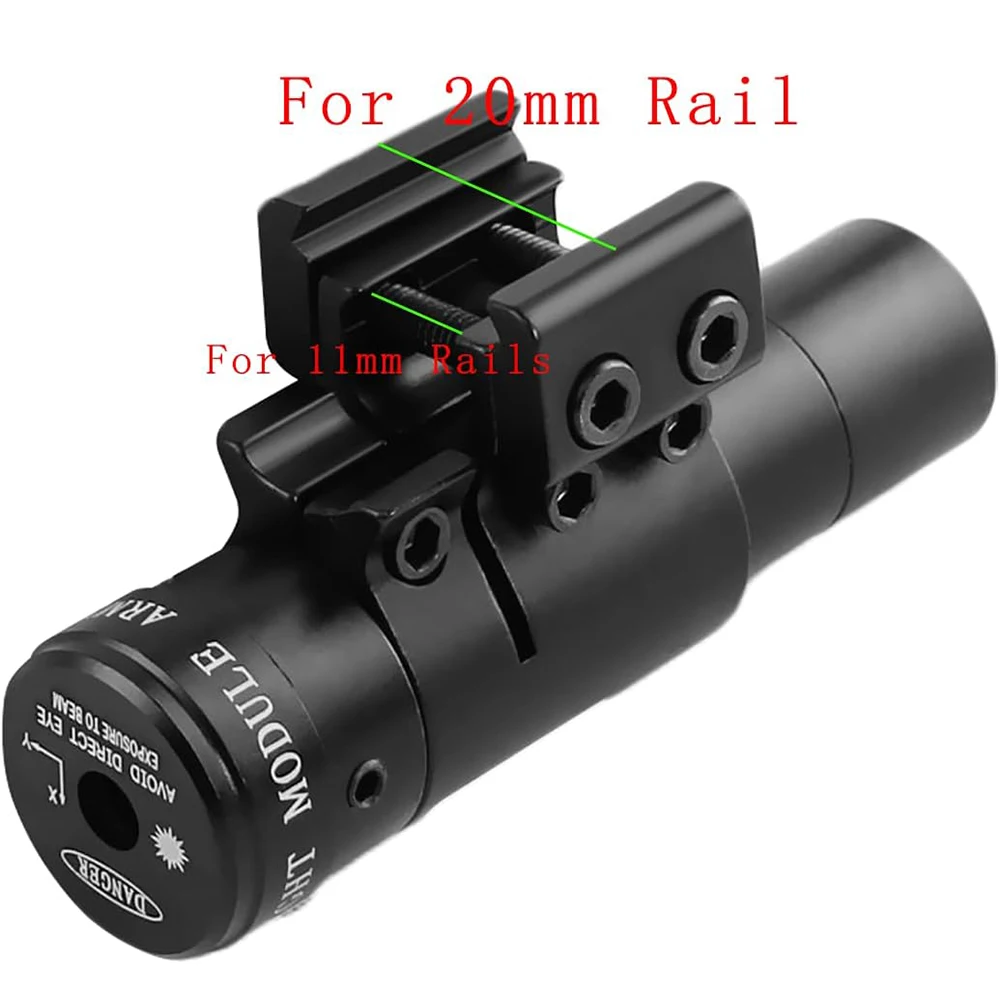 Tactical Green/Red Dot Laser Sight Scope Gun Rifle Weaver Adjustable 20mm/11mm Picatinny Rails Mount Rail For Airsoft Hunting