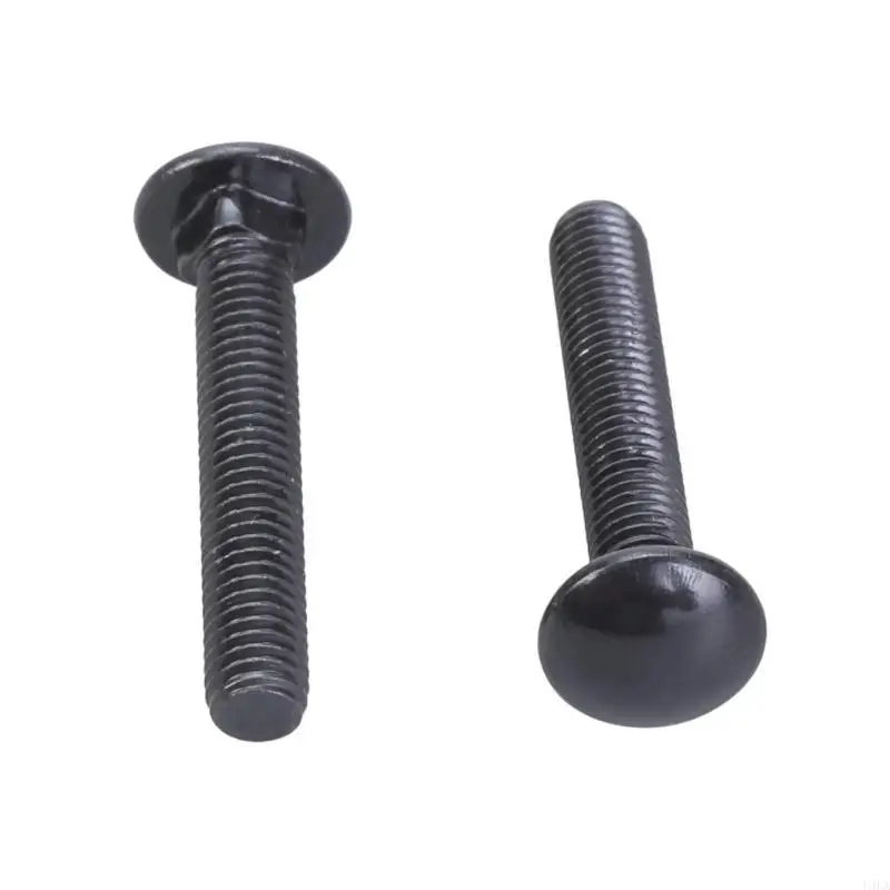 U4la 25Pieces Prática M8X60MMM OXIDOS NEGROS PARA PARAGOS COM FLANGES AÇO INOINTIMENTE ROURS