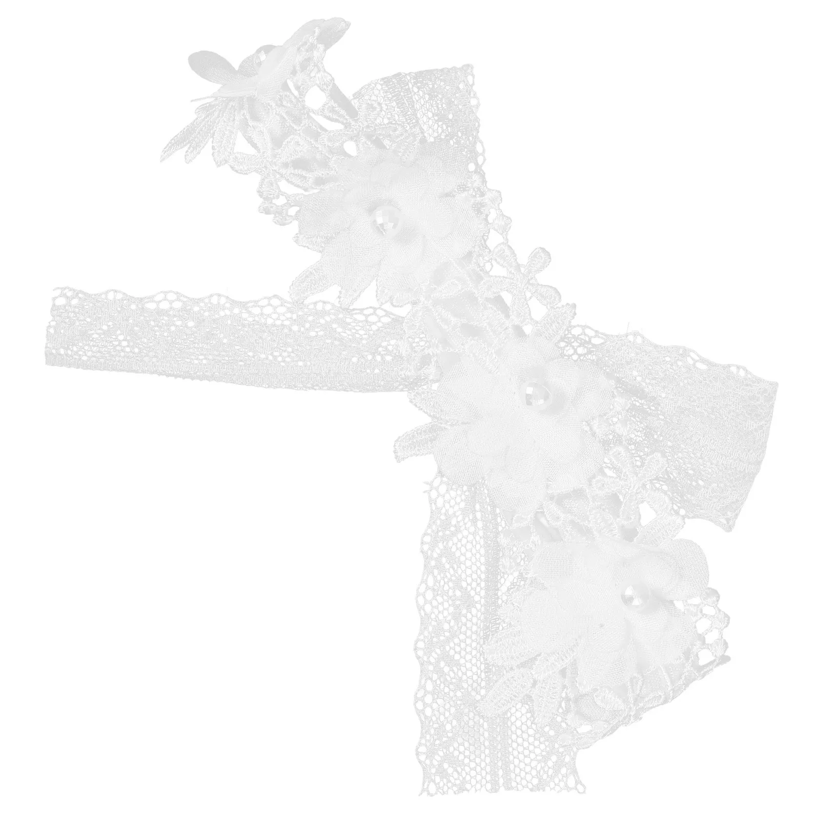 

Baby Girl Lace Headband Flower Design Soft Infant Toddler Hair Accessories Comfortable Floral Headband for Party Photo Prop