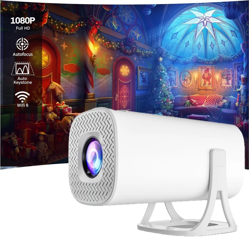 

S40 Projector with WiFi 6 and Bluetooth, Projector 1080P Native 160 ANSI, Projector Compatible with Android Glow Party Supplies