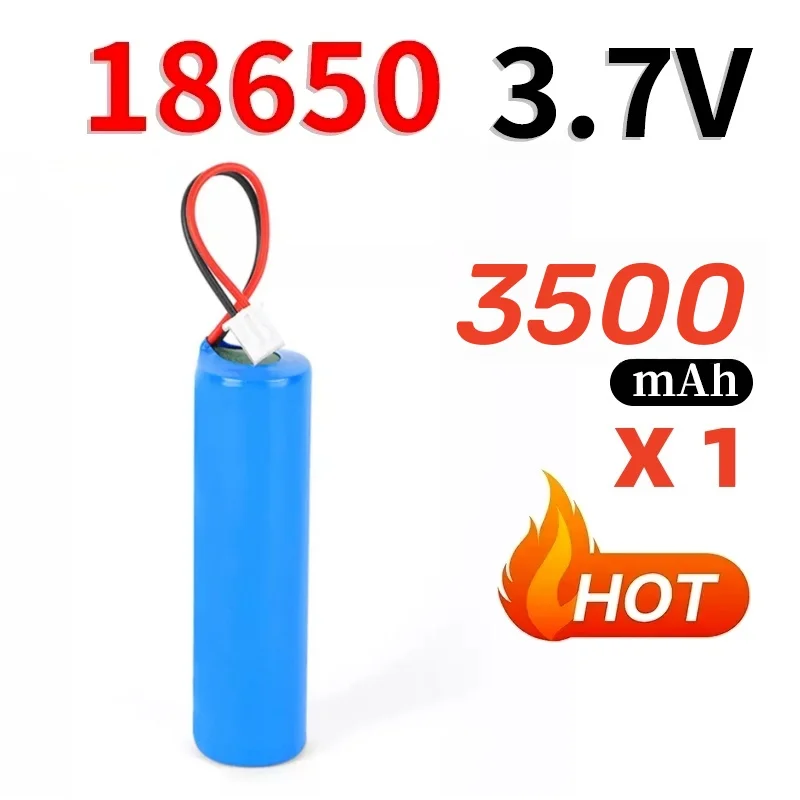 1-2PCS 3,7 V 18650 3500mah Lithium-Batterie für Taschenlampe Bluetooth lautsprecher Haar Clipper Led Licht spielzeug Auto + PCB Schutz Bord