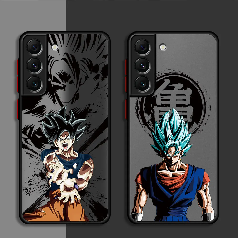 Cartoon Goku D-Dragon Balls Phone Case for Samsung Galaxy S20 FE S10 Lite S23 Ultra S9 S24 Ultra S22 Plus S21 Soft TPU Cover