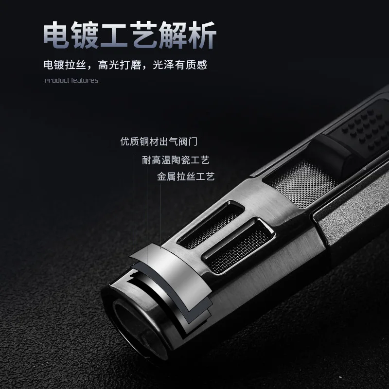 Torch Blue Flame Jet Gas Lighter Spray Gun Kitchen Cooking Smoking Accessories Windproof Turbo Jewelry Welding Cigar Lighters