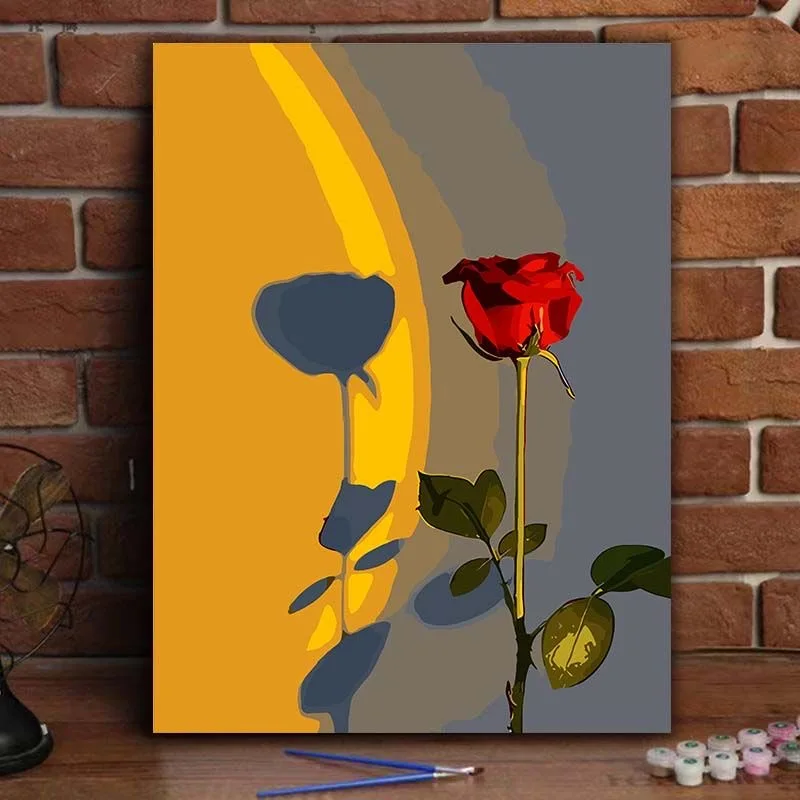 

A-0150 Hand Painted Flowers Landscape Oil Painting on Canvas, Floral Garden Art, Home Decor Wall Art