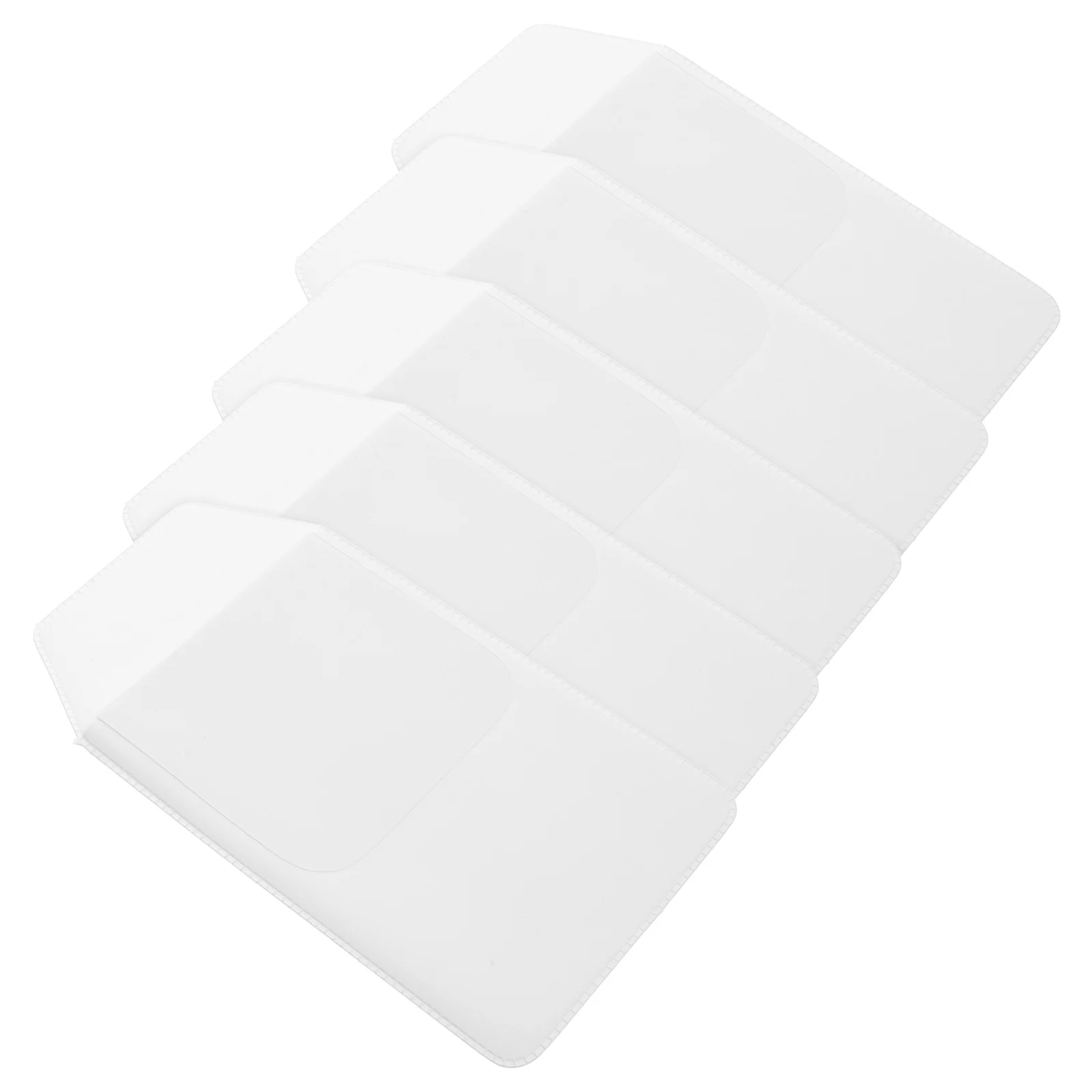 

5pcs Pvc Protectors Coats Pen Pencil Holder Organizer Multipurpose Storage Heavy Duty Pouch Office Business