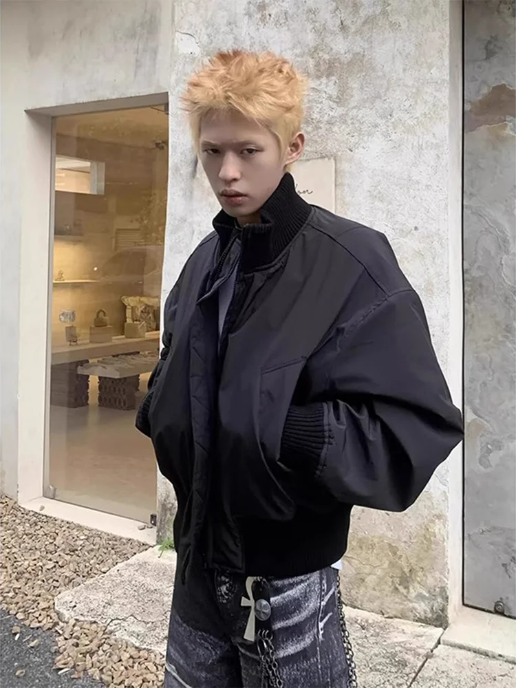 

American Sle Bomber ort Thiened Cotton Jaet for Men Winter Flight Suit Jaet Advanced Sensation Cotton Clothing Oute...