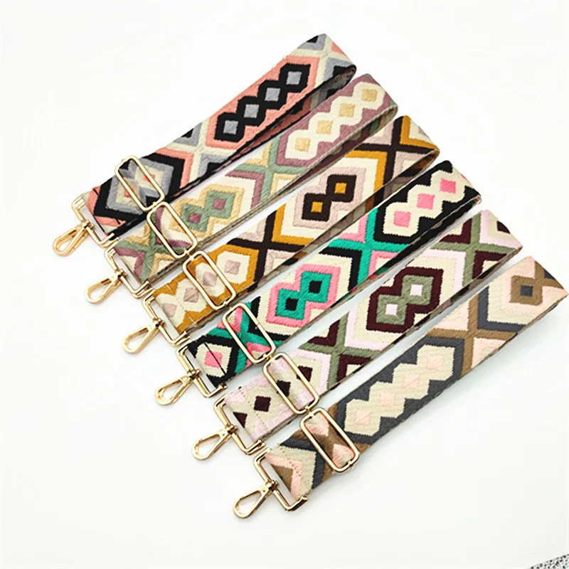 Decorative Belts Accessories for Handbags 5cm Rhombic Lattice Bag Belts for Women Long Shoulder Strap