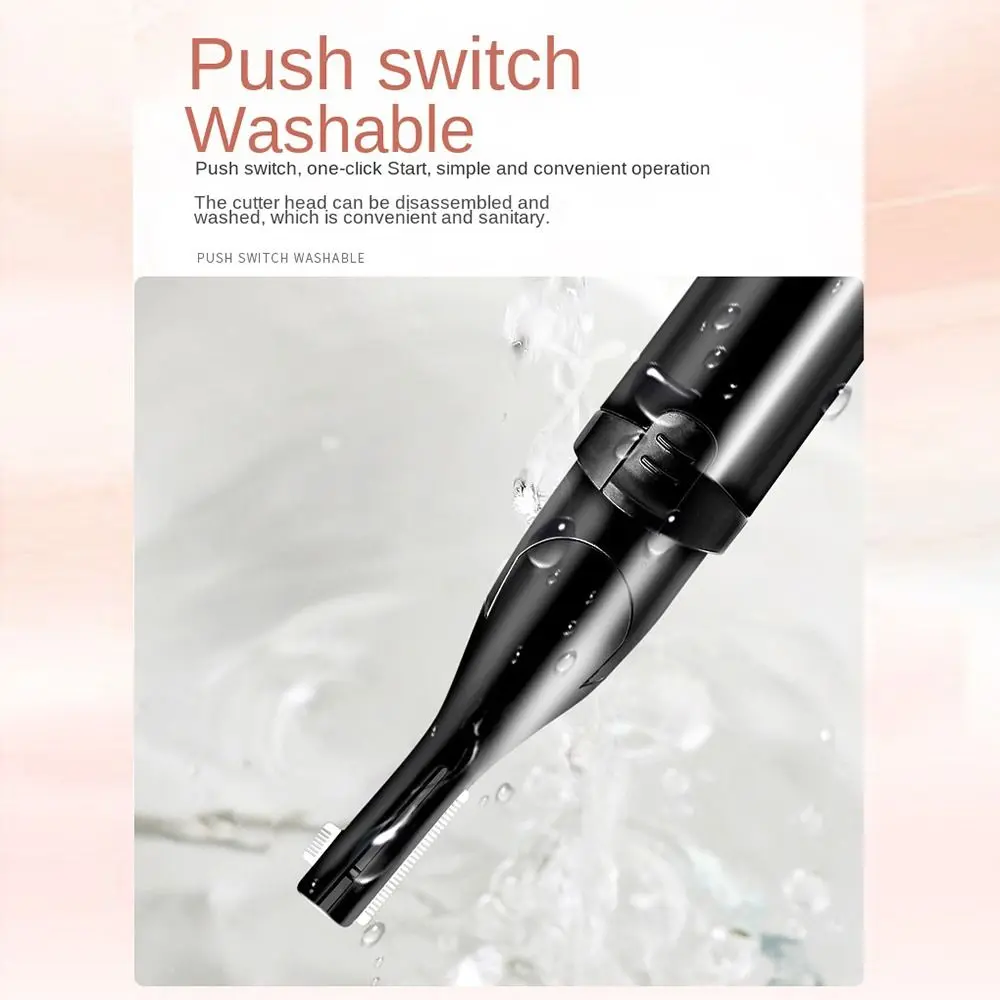 Mini Electric Eyebrow Trimmer Detachable Women Eyebrow Pencil USB Charging Electric Trimmer Washable Automatic Trimmer for Face