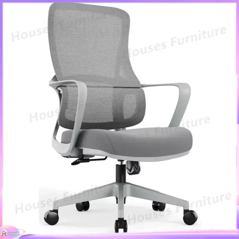 Modern Ergonomic Office Chair Adjustable Swivel Mesh High Back Computer Desk Chair with Wide Headrest Breathable Gaming Seat