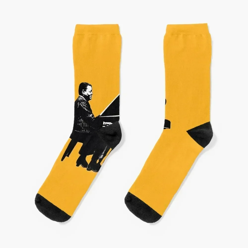 Oscar Peterson on the keys Socks Stockings cool gift Socks Woman Men's