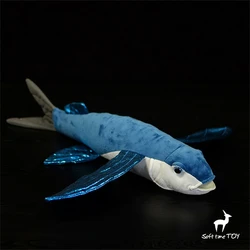 Flying Fish High Fidelity Anime Cute Plushie Volador Plush Toys Lifelike Animals Simulation Stuffed Doll Kawai Toy Gifts For Kid