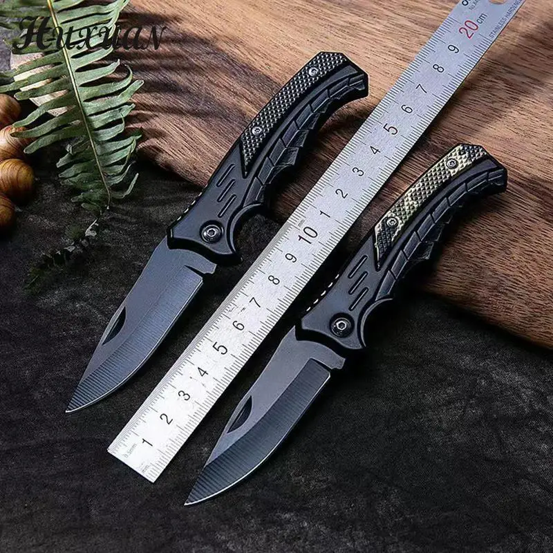 1pc Portable Folding Knife Outdoor Camping Survival Knife Stainless Steel Knife Multitool Pocketknives EDC Knives Box Cutter