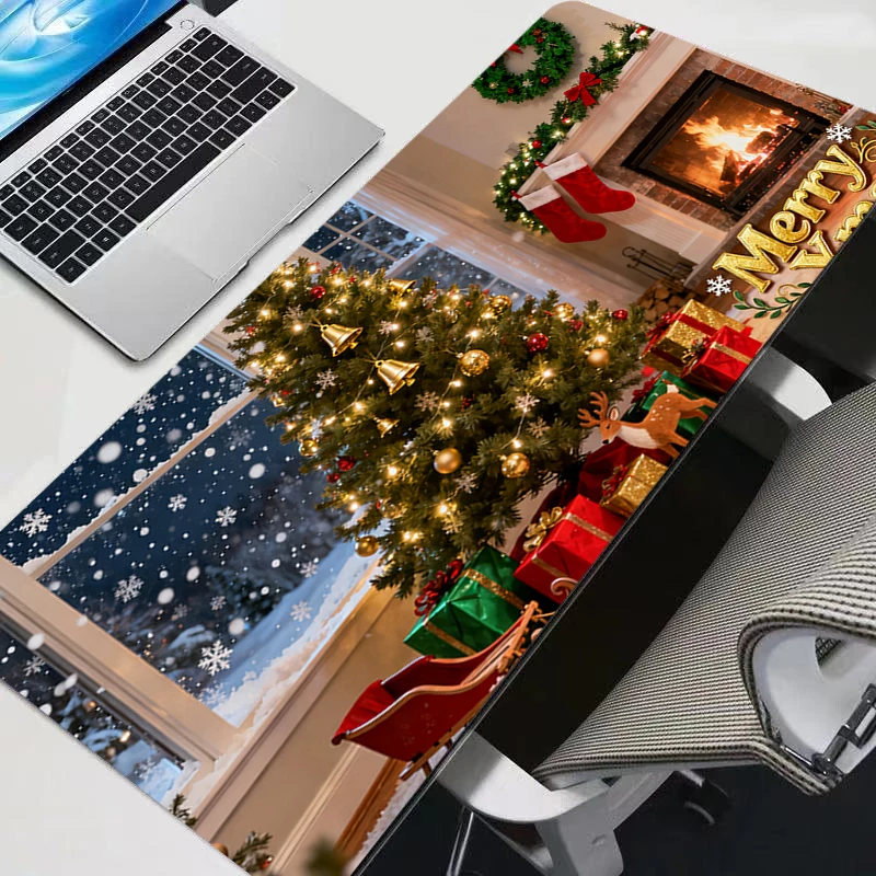 Weihnachten Design XXL Mauspad Anime Gamer Computer Mousepad Gaming Mauspads Zubehör Tablet Varmilo Tastatur Mausepad