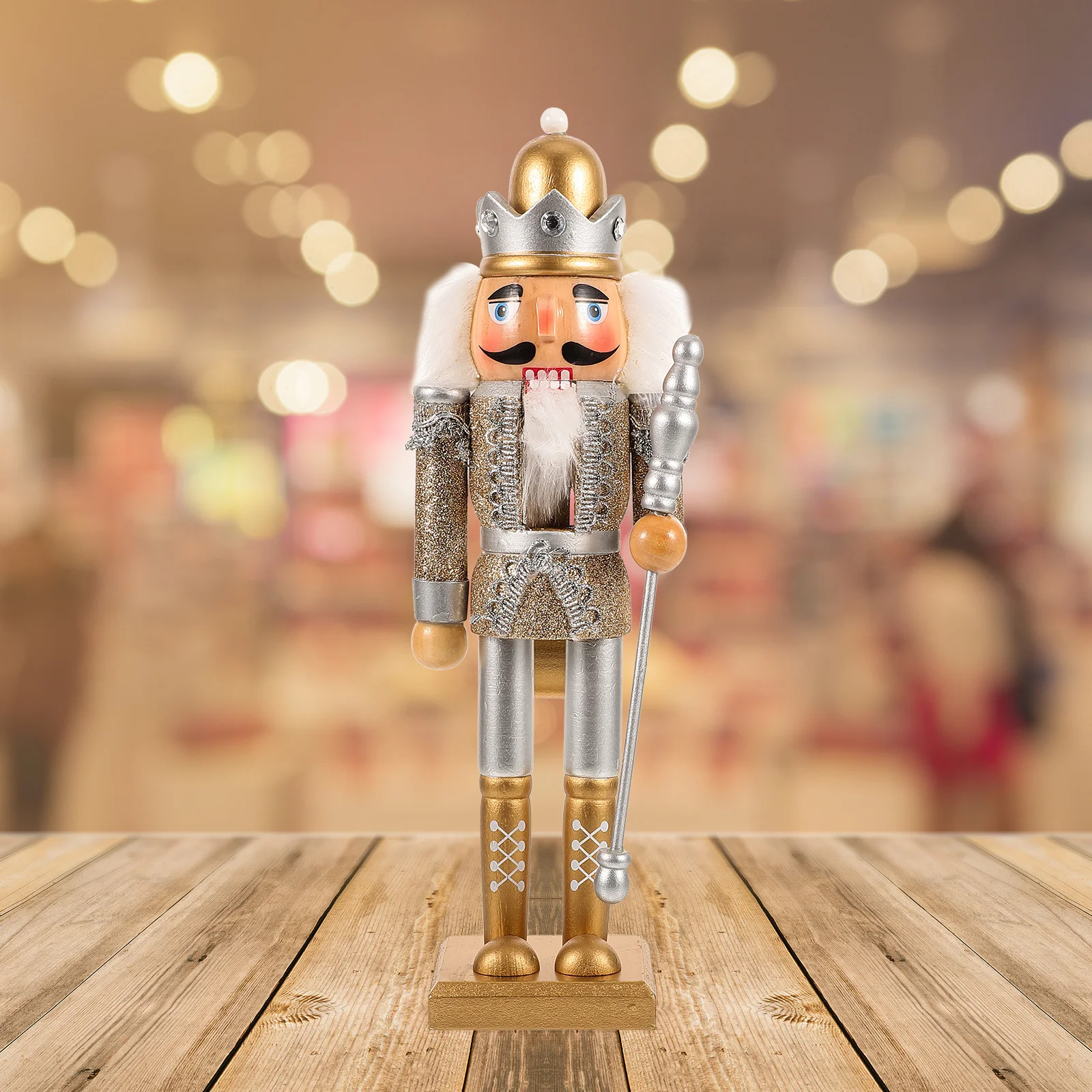 

Xmas Nutcrackers Figures Wood Nutcracker Ornaments Creative Home Decor Photo Prop Festival Gift Nutcracker Decor