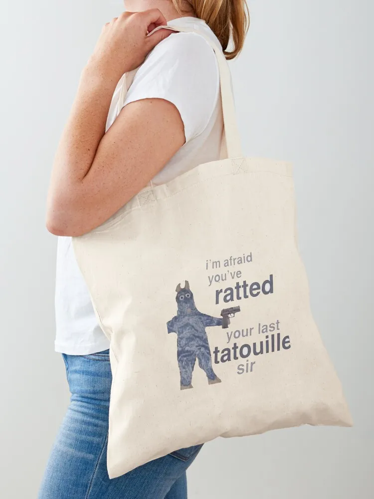 You ve Ratted your last Tatouille Tote Bag custom tote bag Canvas shoulder bag Women's Cloth bags