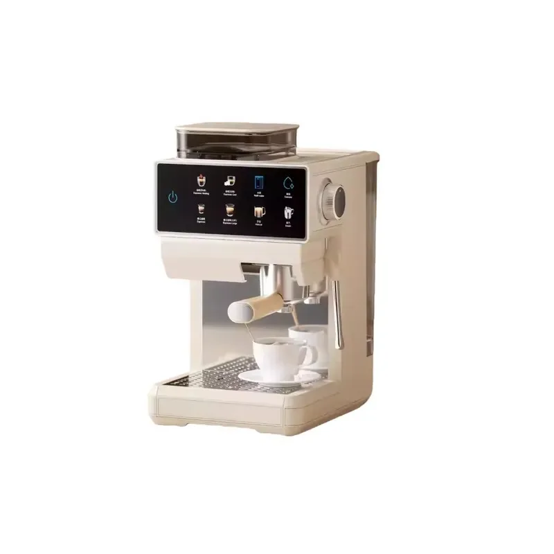 STLF Touch-screen home coffee machine with intelligent grinding, automatic extraction, removable parts, and NTC precision
