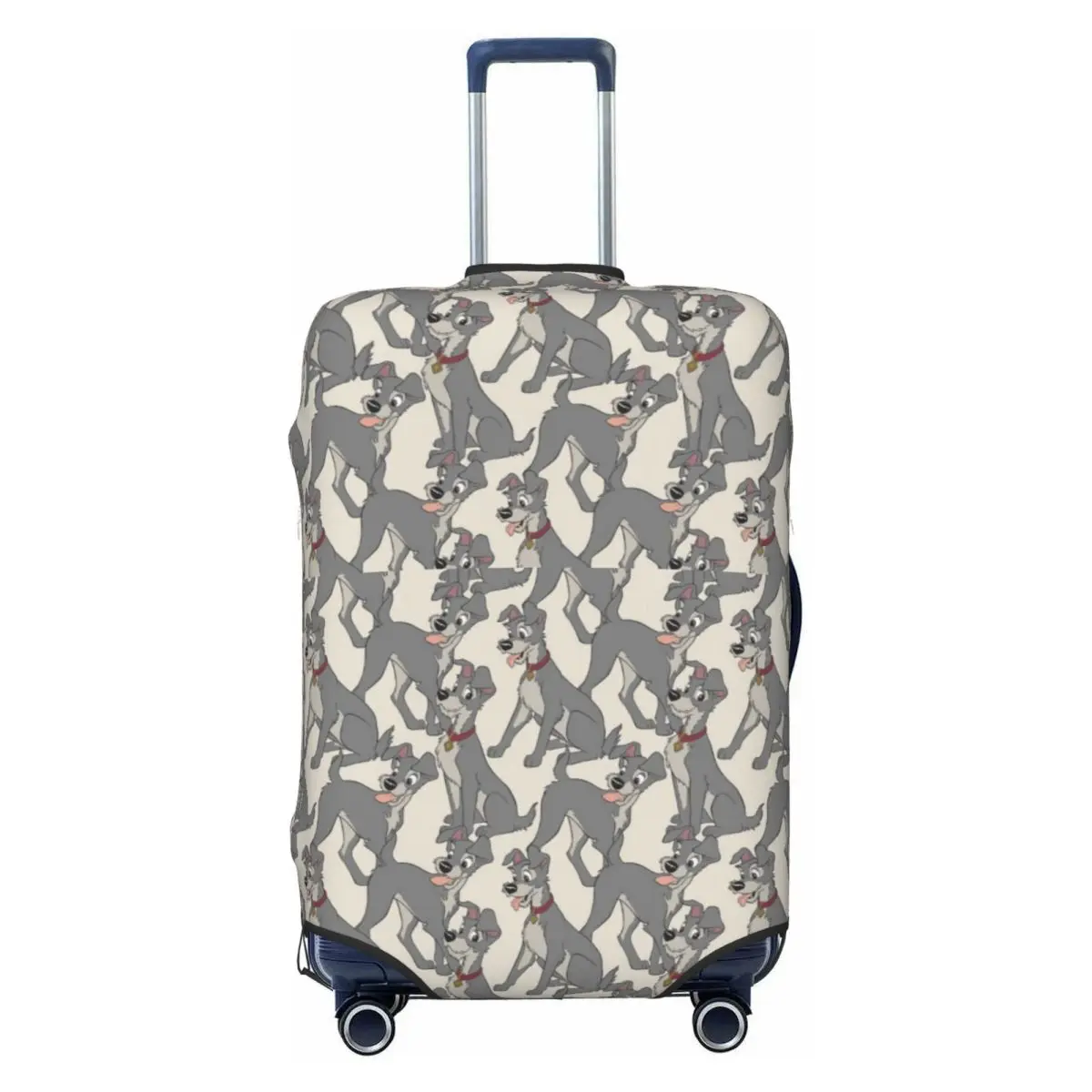 

Custom Lady And The Tramp Anime Luggage Cover Fashion Cute Cartoon Suitcase Protector Covers Suit For 18-32 inch