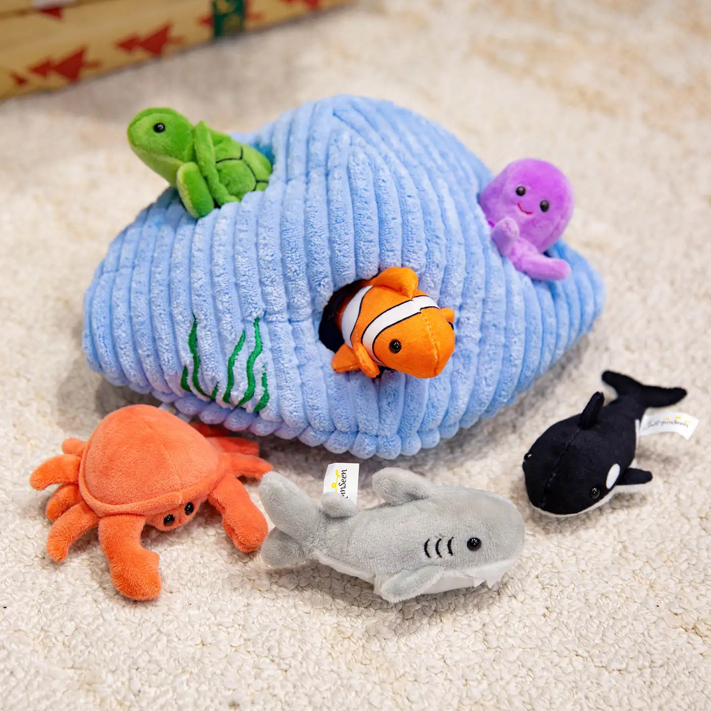 2025 Nieuwe Vingerpop Set Shell Huis Paddestoel kasteel Bloem Party Home Decor Schattig Grappig Knuffels Schattige Kinderen Verjaardagscadeautjes