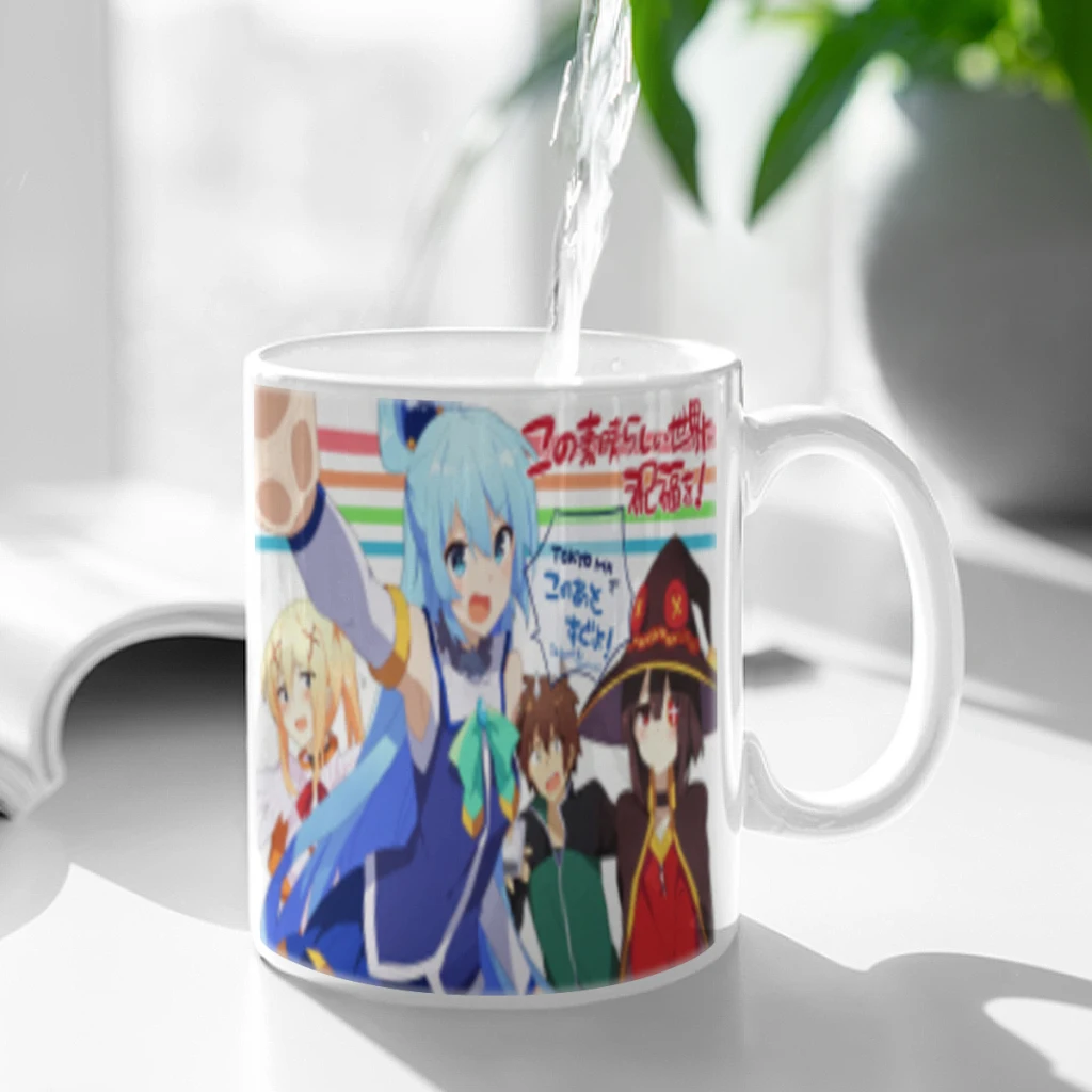 

Anime Girl Aqua Coffee Mug 11oz Fun Ceramic Coffee Tea Cocoa Cup Handle Tea Drink Cup